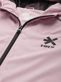 HRX by Hrithik Roshan Rapid-Dry Antimicrobial Running Hooded Sporty Jacket