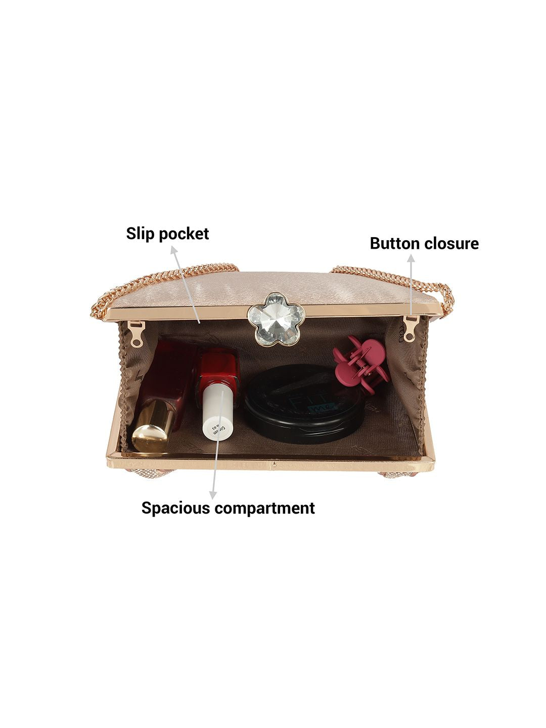 Metro Embellished Box Clutch
