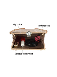 Metro Embellished Box Clutch