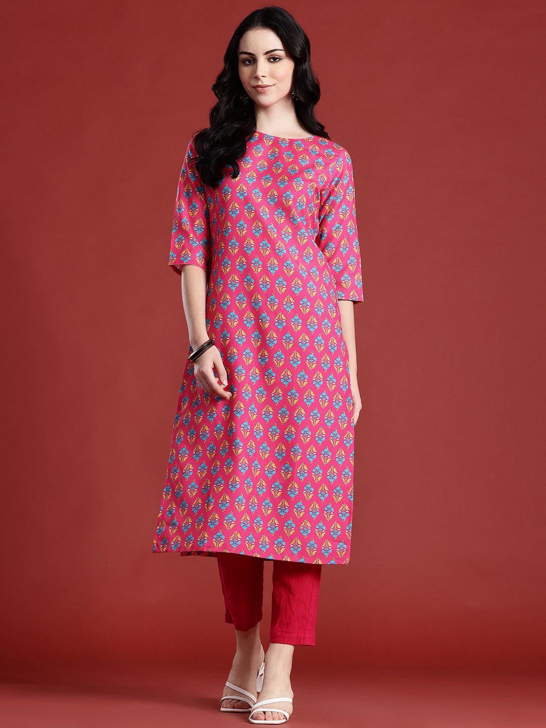 Anouk Ethnic Motifs Printed Kurta