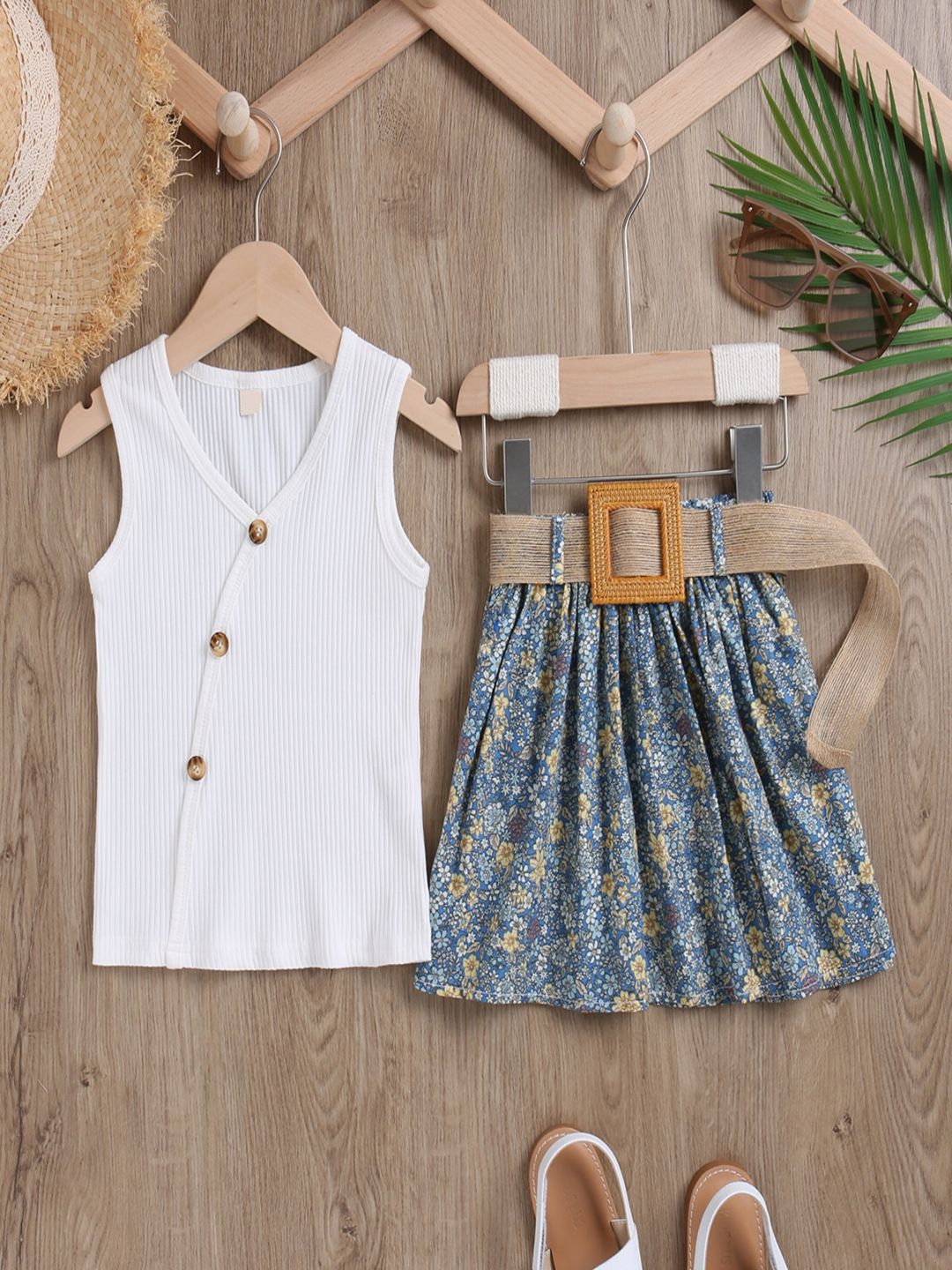 YK Girls Top With Skirt