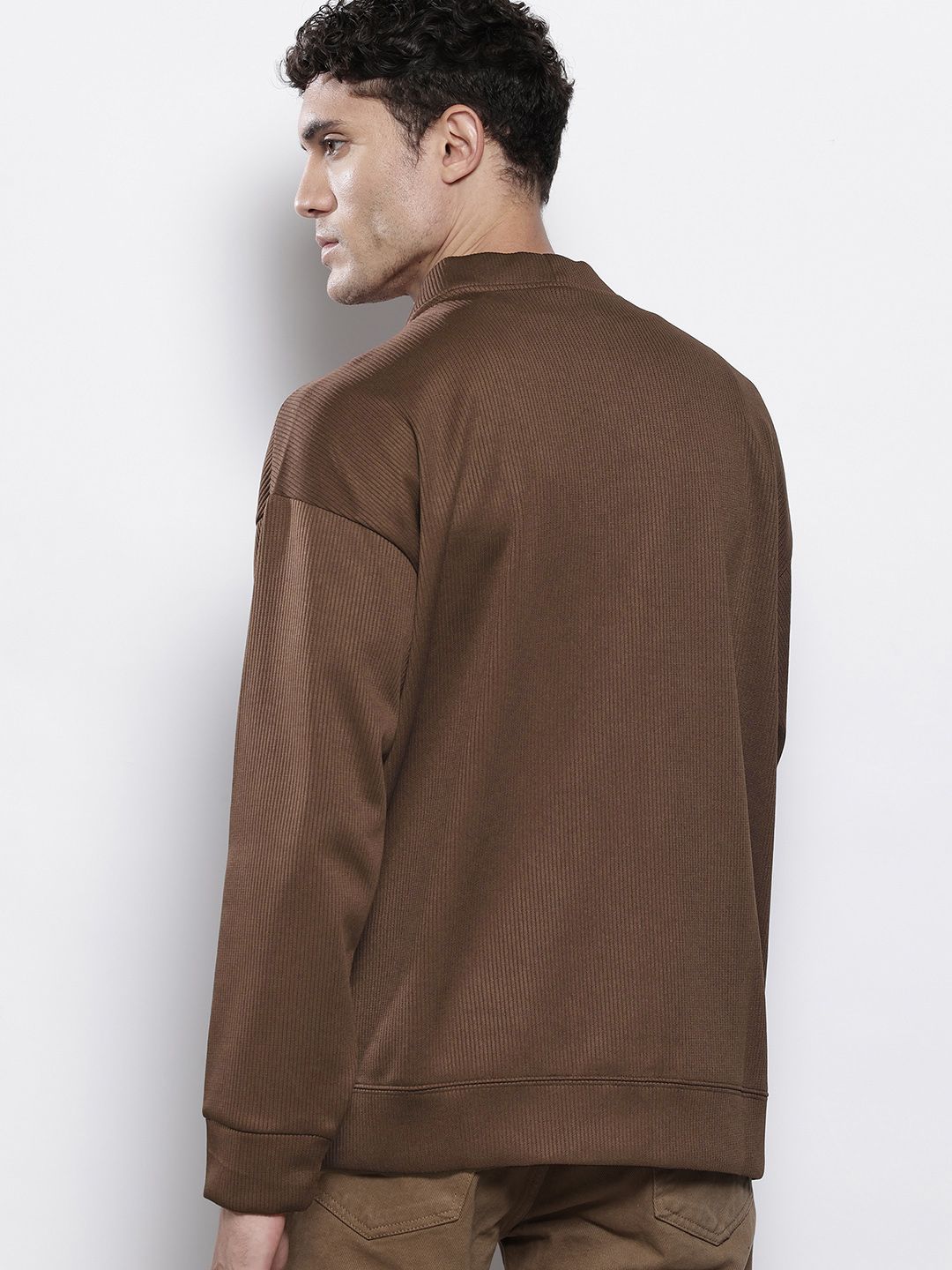 The Indian Garage Co Ribbed Oversized Sweatshirt