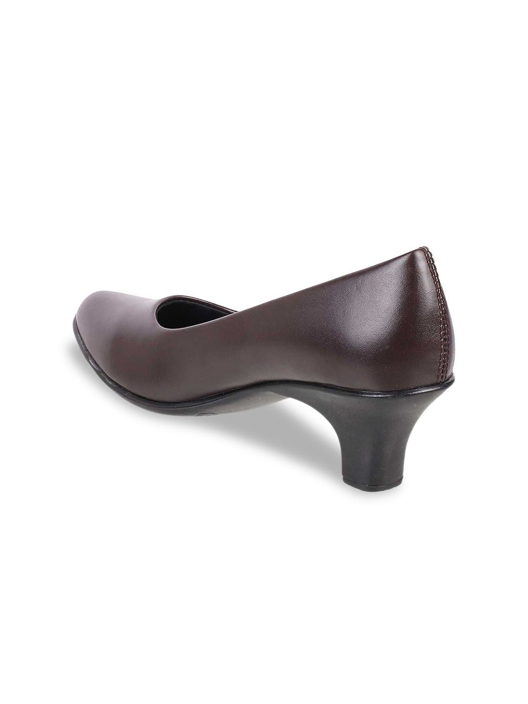 Metro Woman Brown Block Pumps