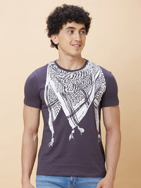 Being Human Graphic Printed Round Neck Pure Cotton T-shirt