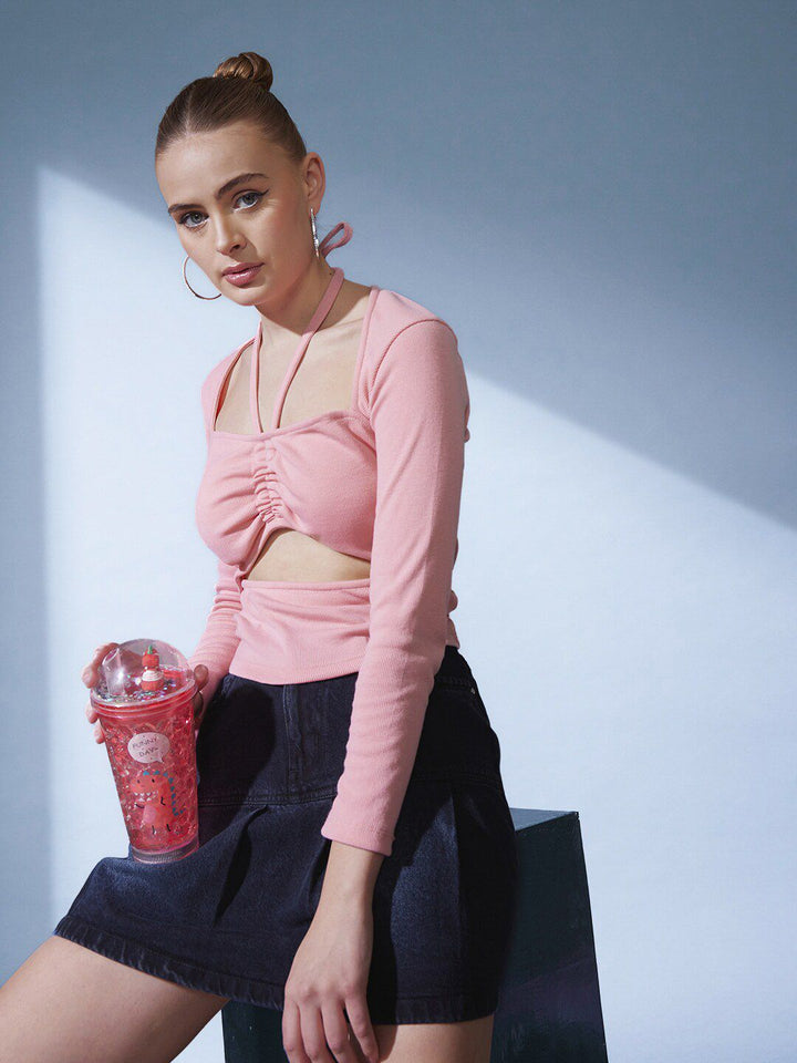 STREET 9 Sweetheart Neck Cut out Top