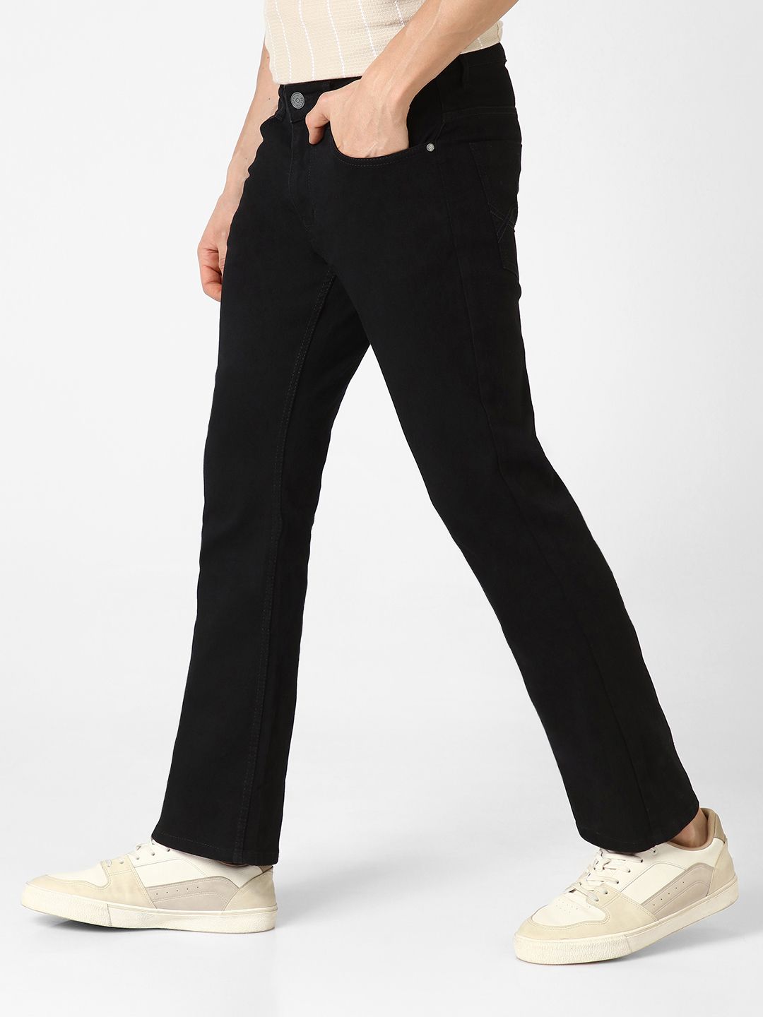 Urbano Fashion Men Mid Rise Stretchable Bootcut Jeans