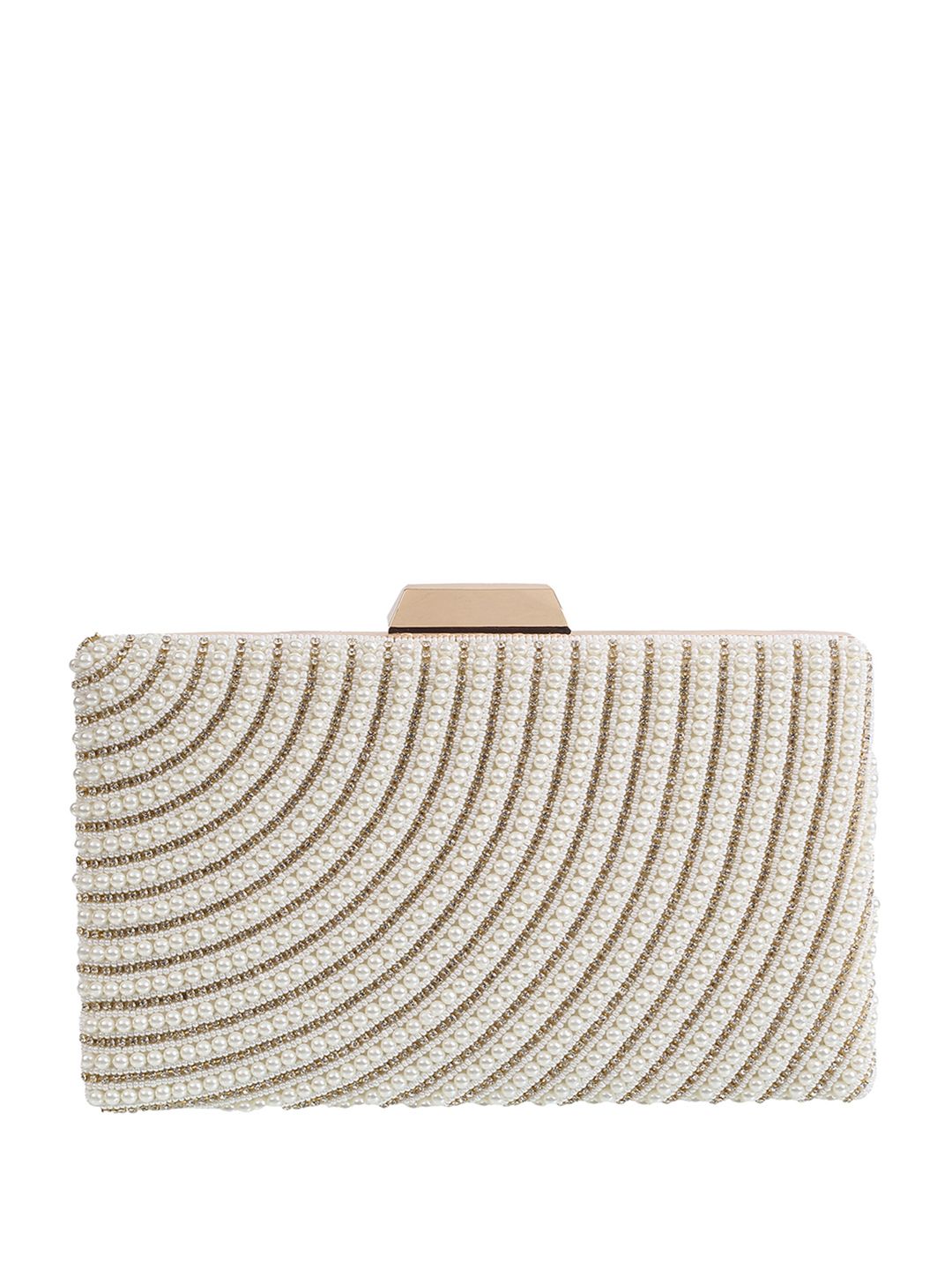 Metro Embellished Box Clutch