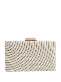 Metro Embellished Box Clutch
