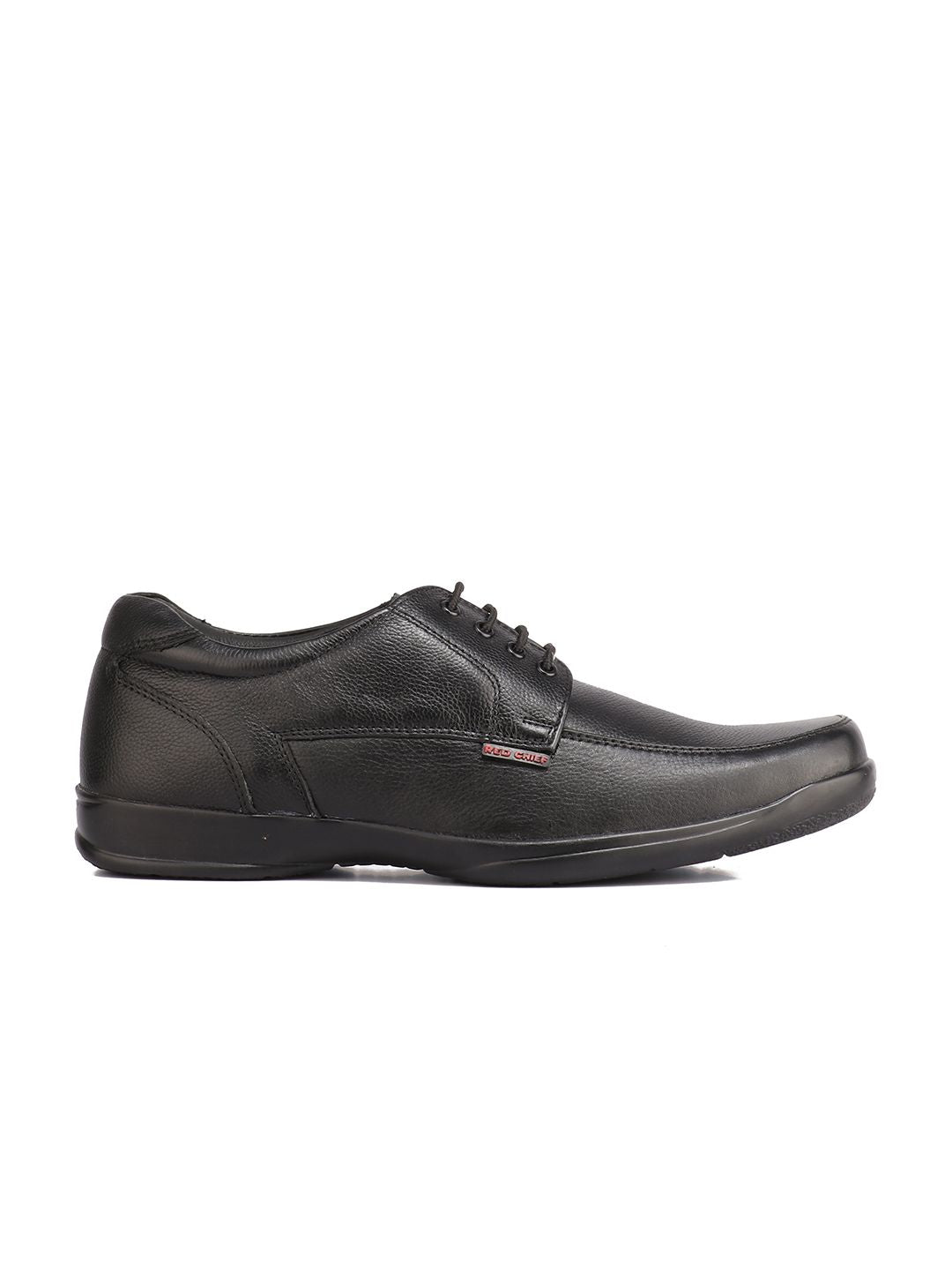 Red Chief Men Black Leather Semiformal Derbys