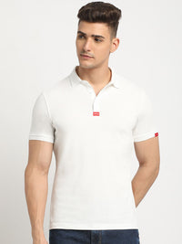 THE BEAR HOUSE Polo Collar Short Sleeves Slim Fit T-shirt