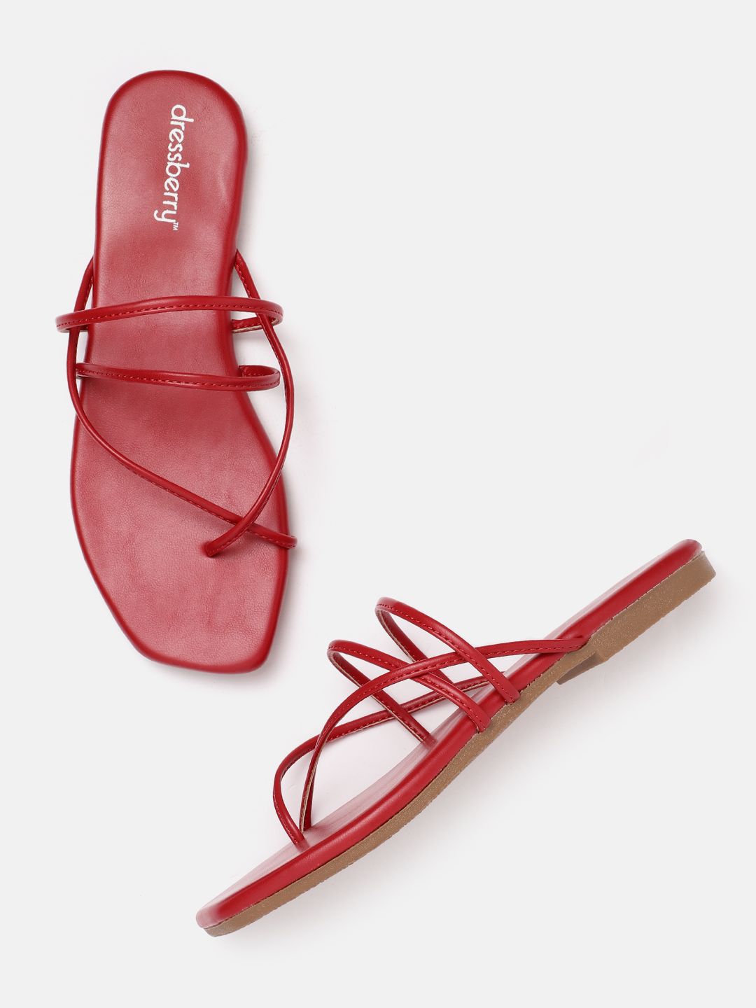 DressBerry Women Solid Open Toe Flats