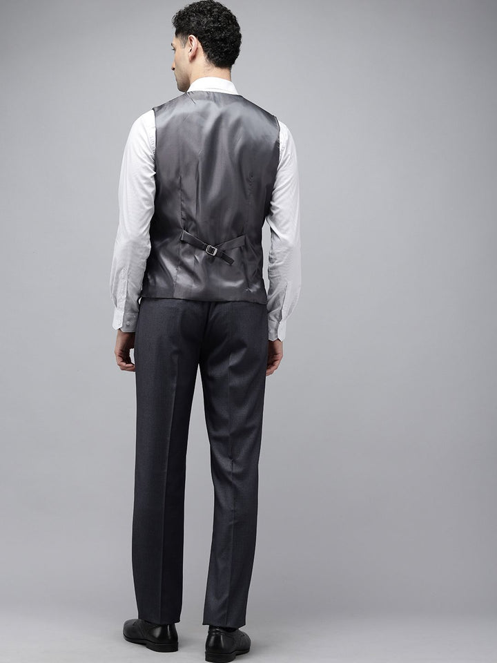 Park Avenue Self Design Textured Single Breasted Regular Fit 3 Piece Party Suits