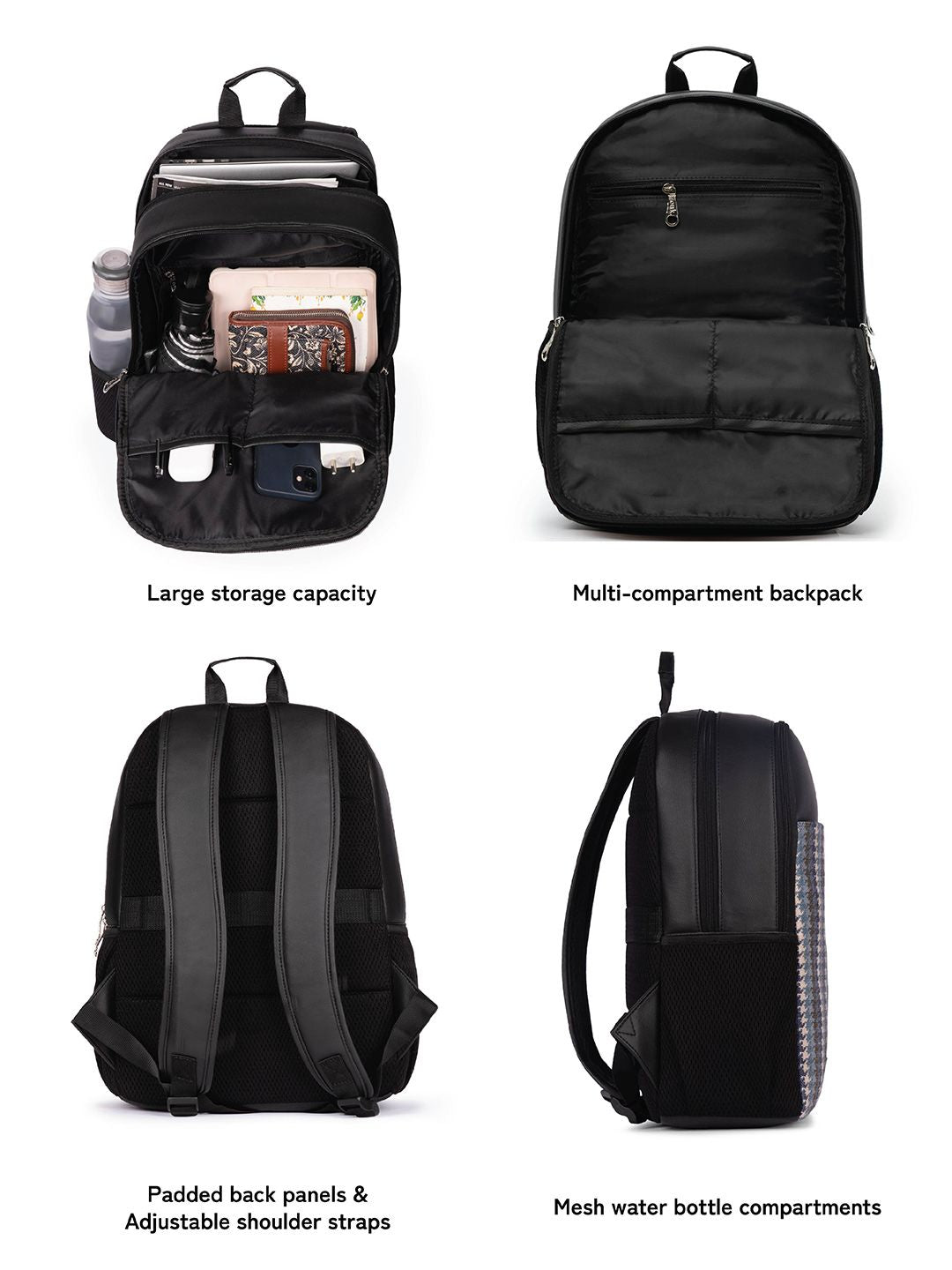 Zouk Men Backpack Rintangan Air Bercetak Geometri Sehingga 16 Inci