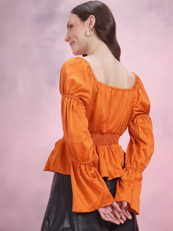DressBerry Puff Sleeve Smocked Top