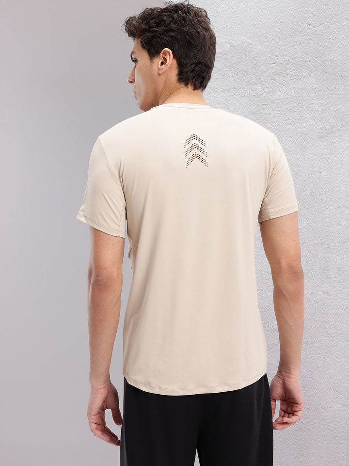 HRX by Hrithik Roshan Men Solid Round Neck Running T-shirt with Perforations