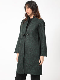 RAREISM Floral Longline Open Front Jacket
