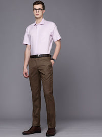 Raymond Men Textured Slim Fit Formal Trousers