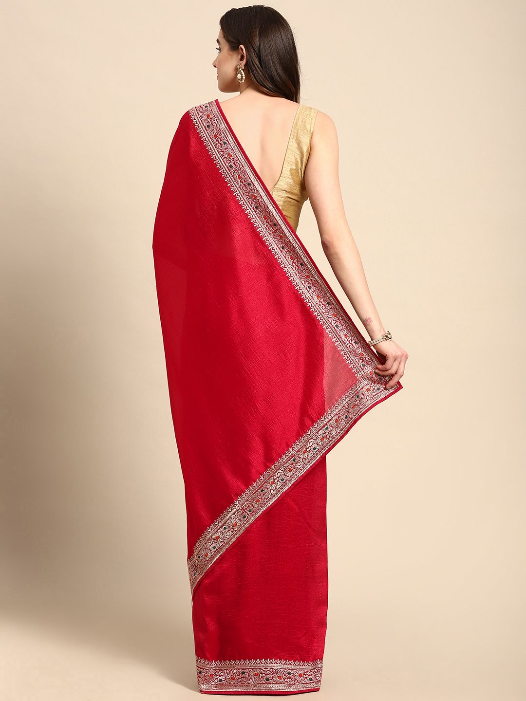 kasee Embroidered Art Silk Saree