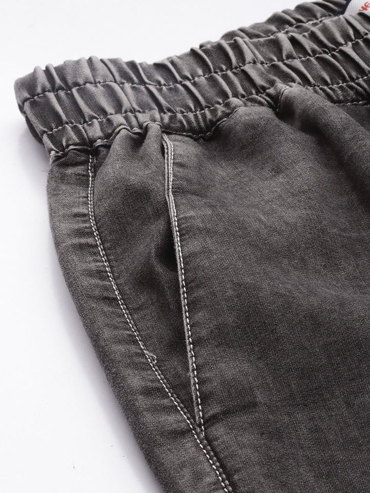 The Indian Garage Co Faded Boxy Fit Denim Utility Casual Co-Ords