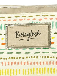 Berrylush White Printed Structured Sling Bag