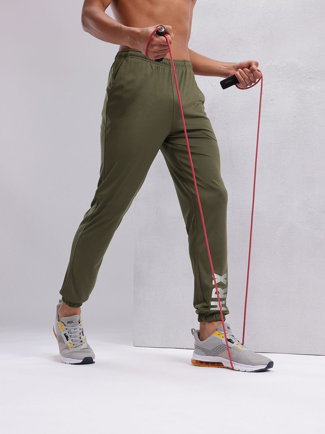 HRX by Hrithik Roshan Men Typography Print Rapid-Dry Training Joggers