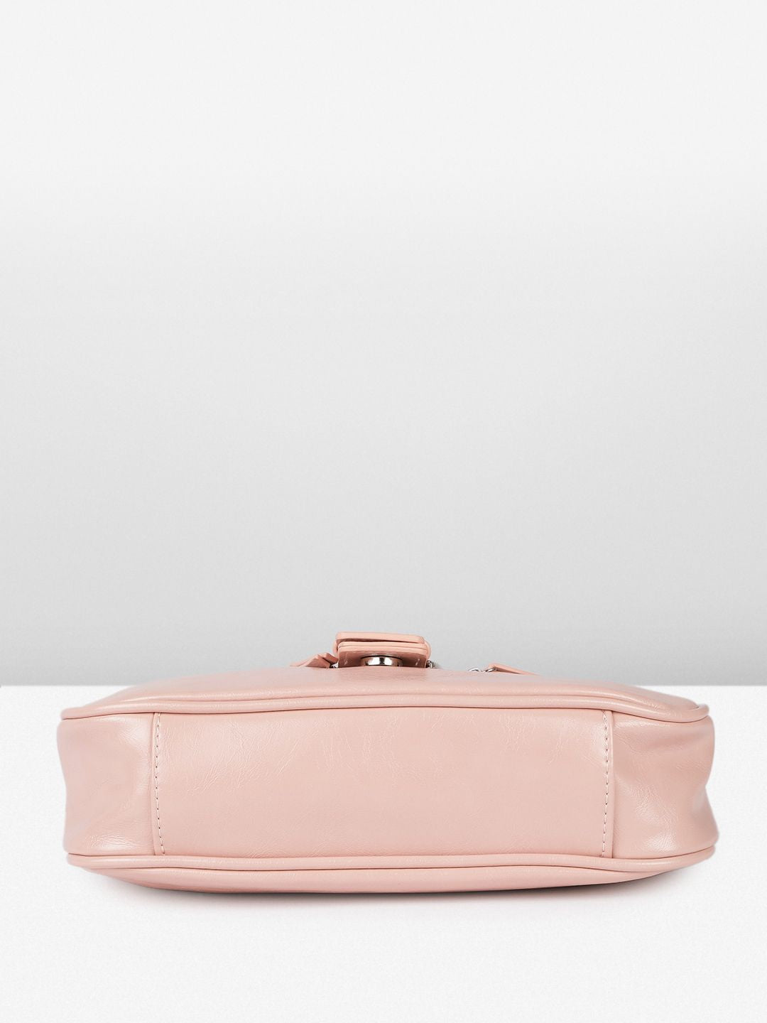 DressBerry Structured Buckle Hobo Bag