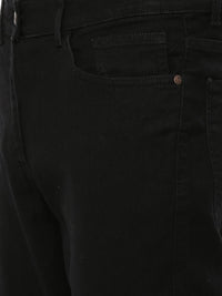 The Indian Garage Co Men Black Slim Fit Mid-Rise Clean Look Jeans