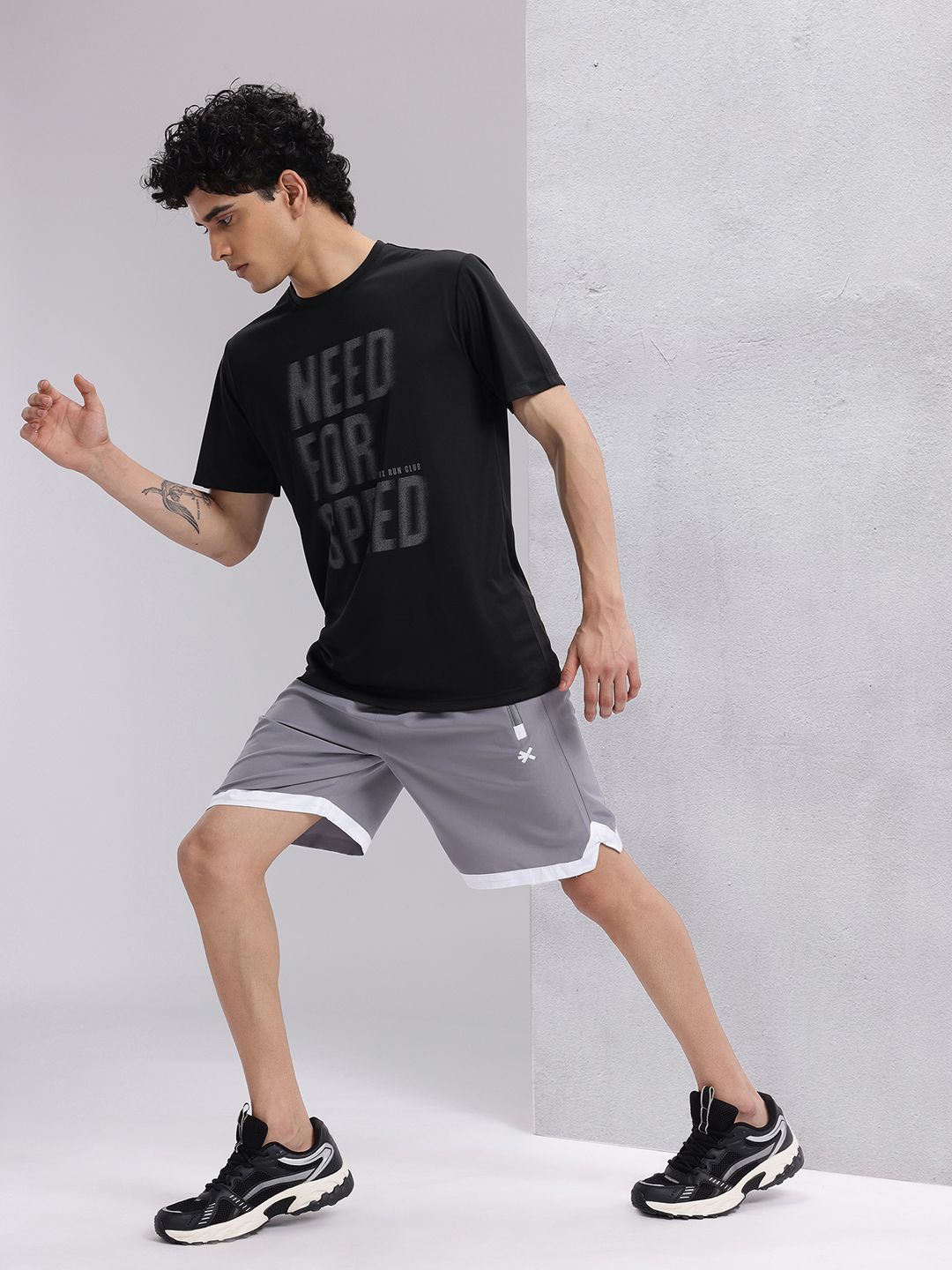 HRX by Hrithik Roshan Rapid-Dry Typography Print Running T-shirt