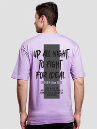 ADRO Lelaki Baju T-Shirt Bersaiz Besar Kapas Lengan Jatuh Bercetak Grafik