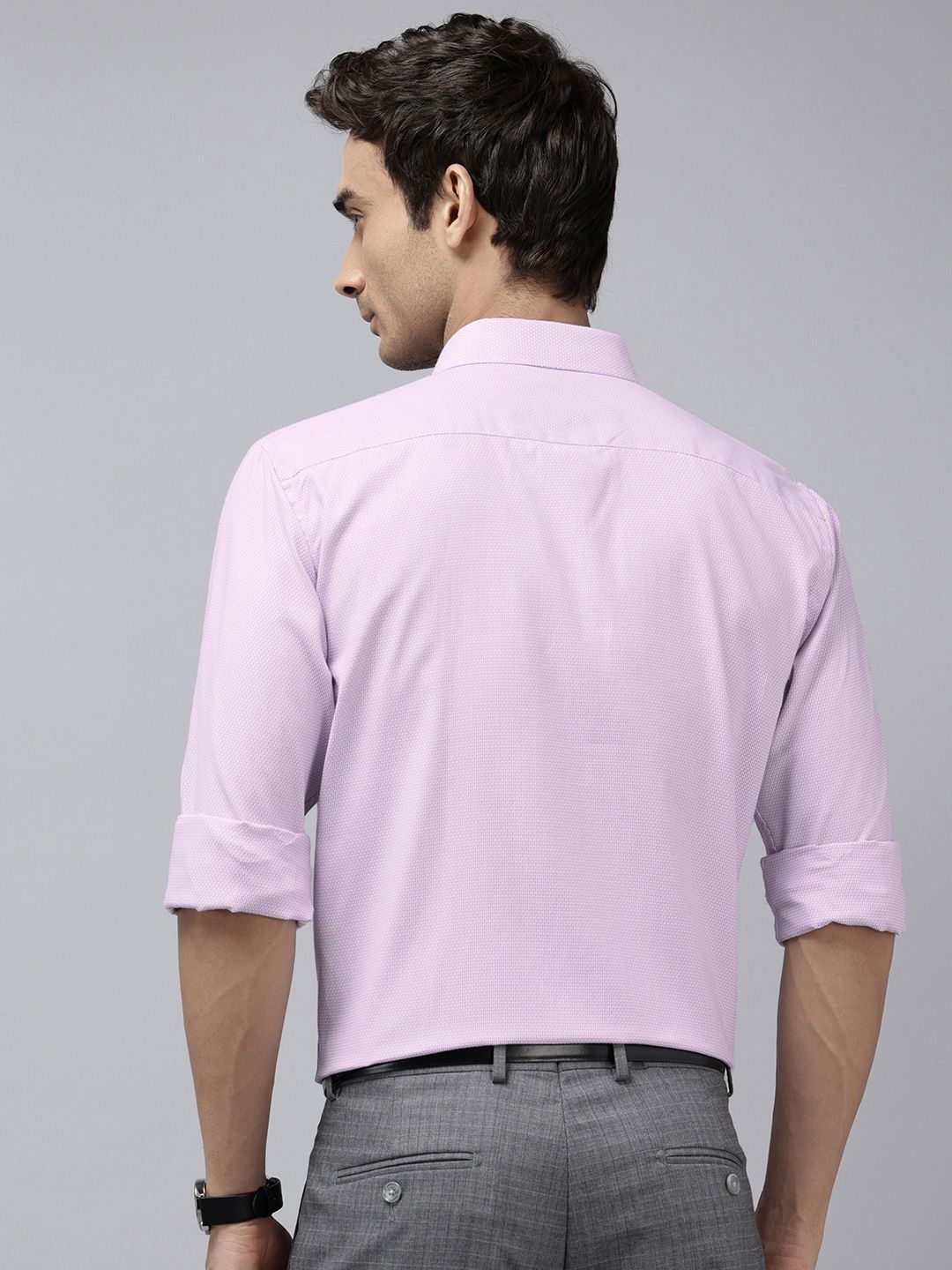 Park Avenue Slim Fit Textured Formal Shirt