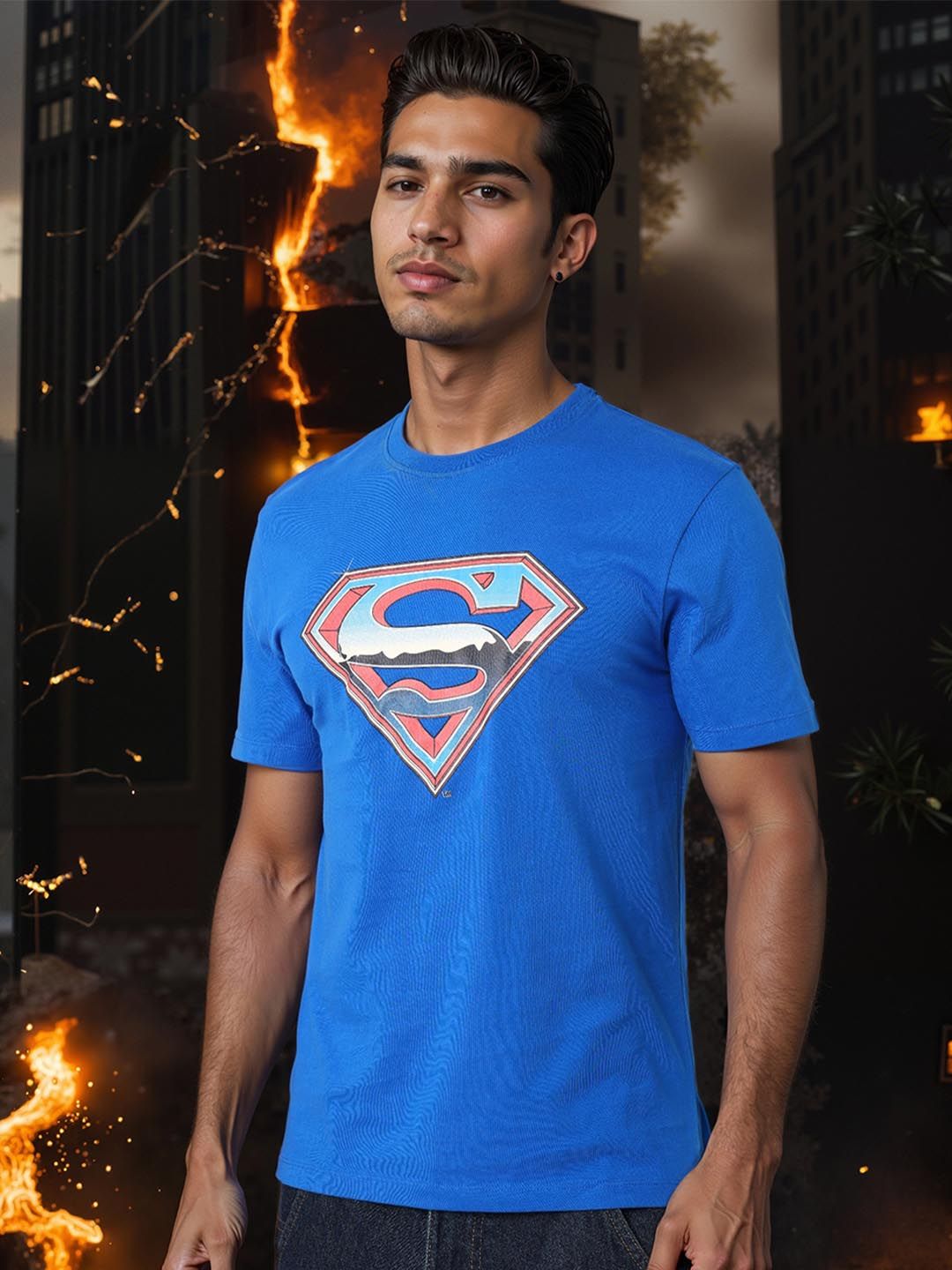 The Indian Garage Co Men Printed Slim Fit T-shirt