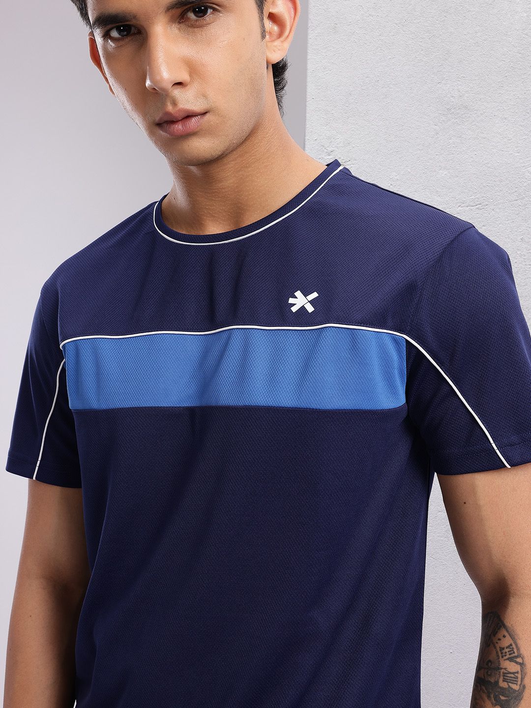 HRX by Hrithik Roshan Striped Rapid-Dry Running T-shirt