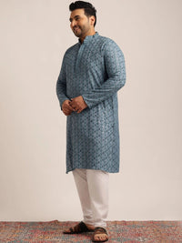 SOJANYA PLUS Men Geometric Printed Kurta