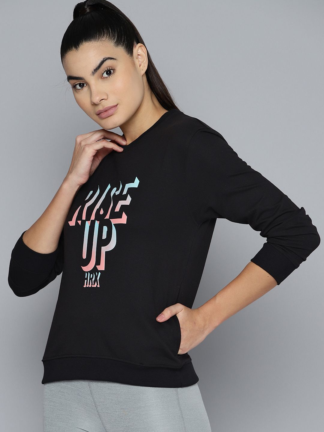 HRX by Hrithik Roshan Printed Lifestyle Sweatshirt