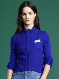 DressBerry Pure Acrylic Ribbed Cardigan
