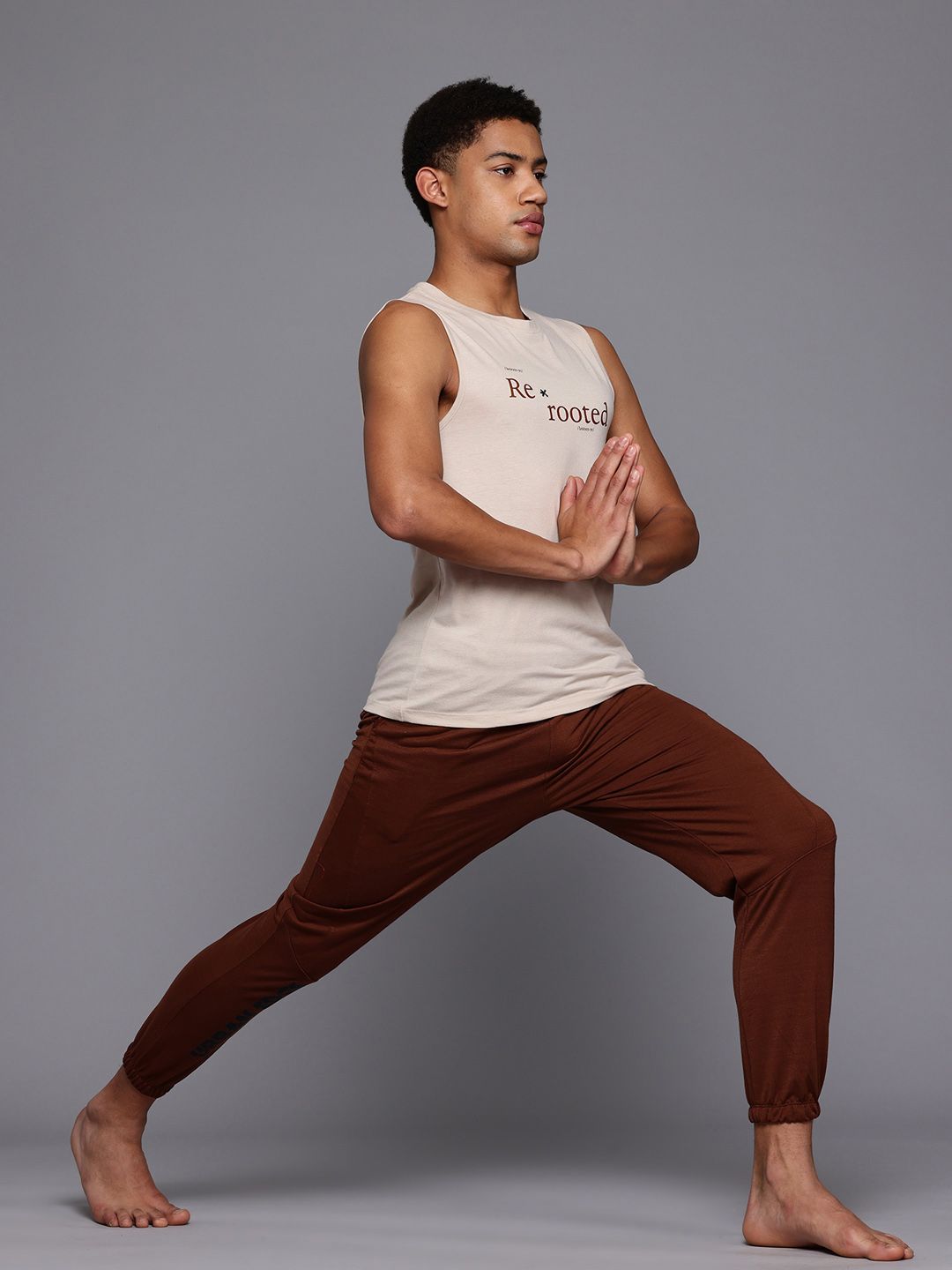 HRX by Hrithik Roshan Typography Printed Yoga T-shirt