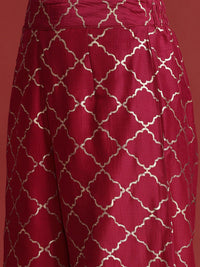 Anouk Women Ethnic Motifs Print Gotta Patti Kurta with Palazzos & Dupatta