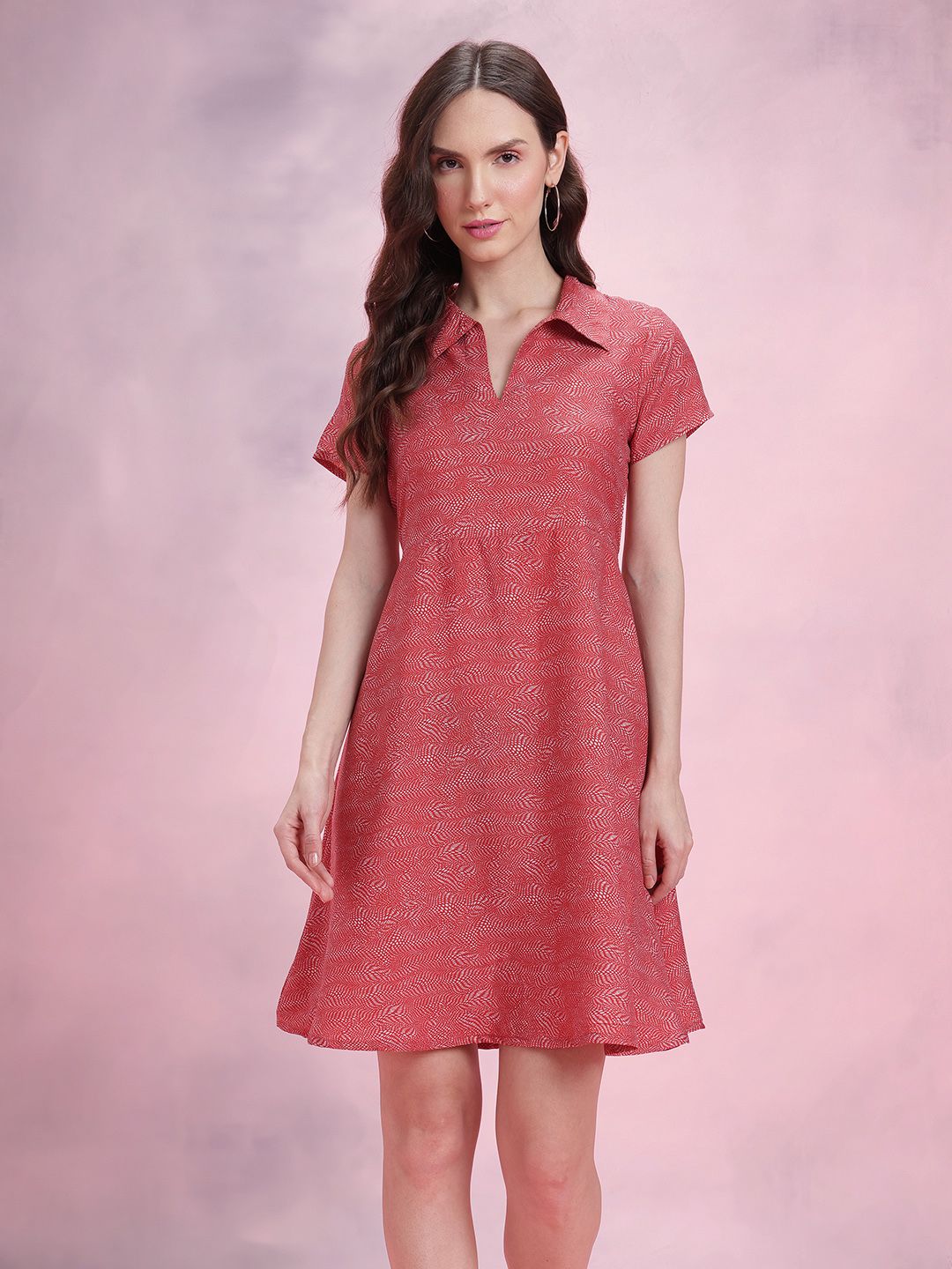 DressBerry Printed A-Line Dress