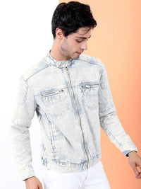HIGHLANDER Men Blue Solid Jacket