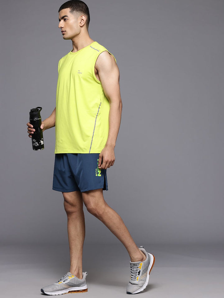 HRX by Hrithik Roshan Men Typography Printed Rapid-Dry Running Sports Shorts