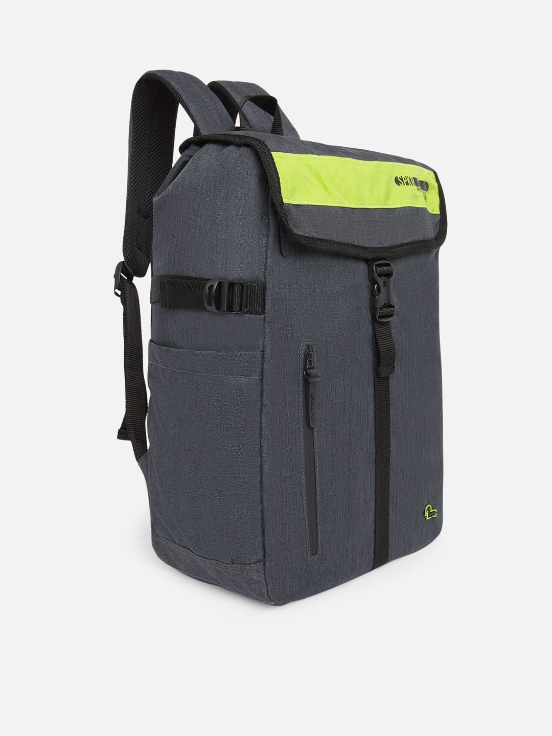 SPYKAR Men Grey Solid Backpack