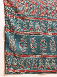 KALINI Ethnic Motifs Printed Mandarin Collar Kurta With Trousers & Dupatta