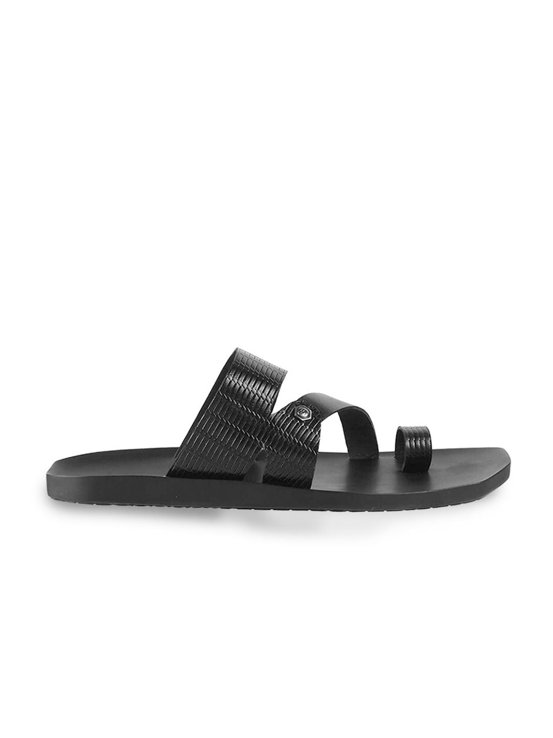 Metro Men Textured Leather Comfort Sandals