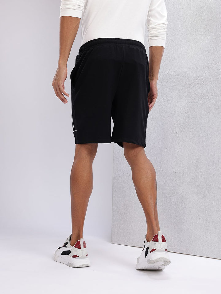 HRX by Hrithik Roshan Men Mid-Rise Lifestyle Shorts with Contrast Piping