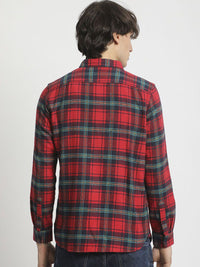 THE BEAR HOUSE Men Slim Fit Tartan Checks Opaque Checked Casual Shirt