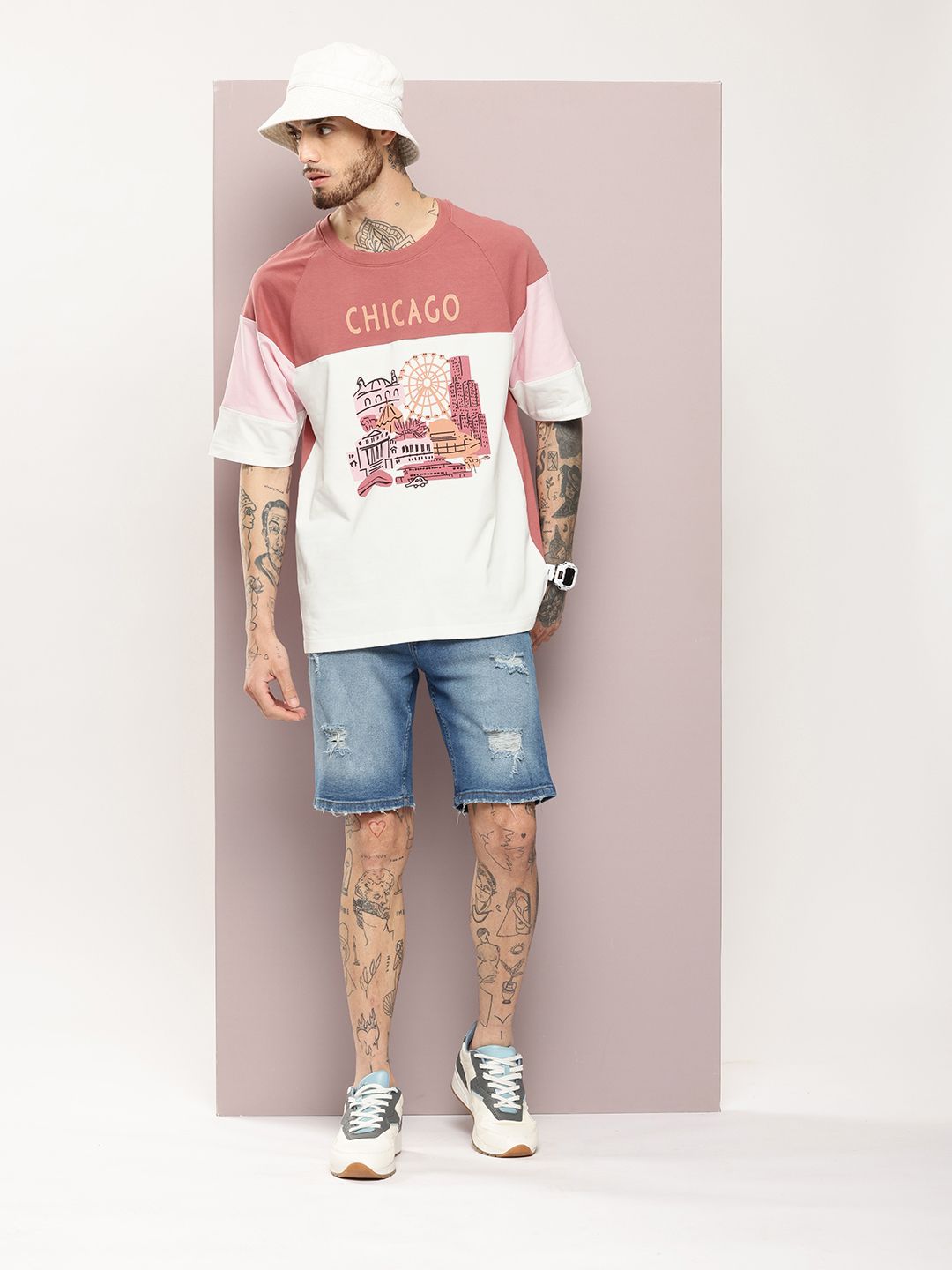 DILLINGER Men Graphic Printed Oversized T-shirt