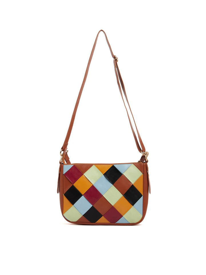 Berrylush Textured Structured Sling Bag