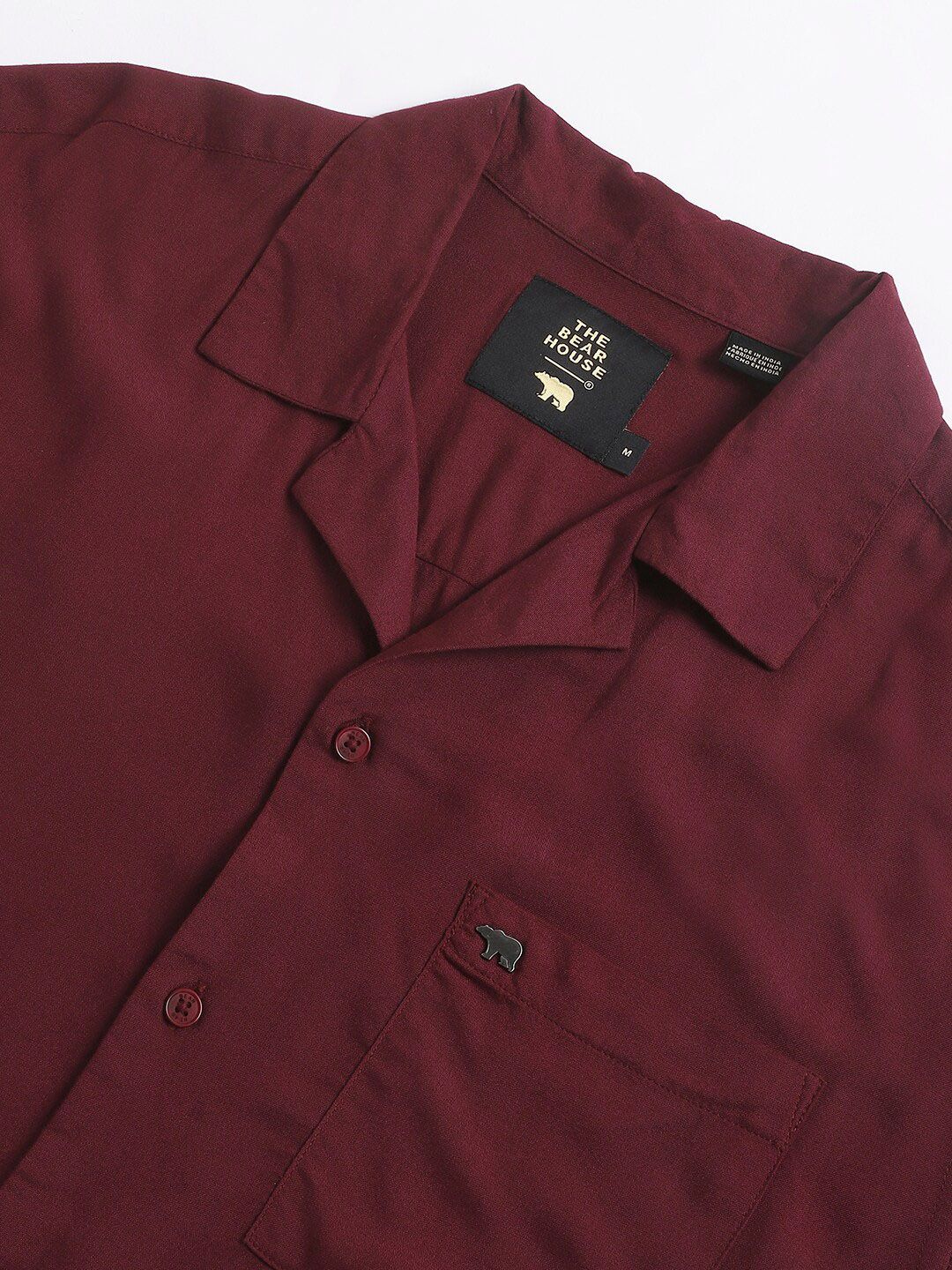THE BEAR HOUSE Slim Fit Opaque Casual Shirt
