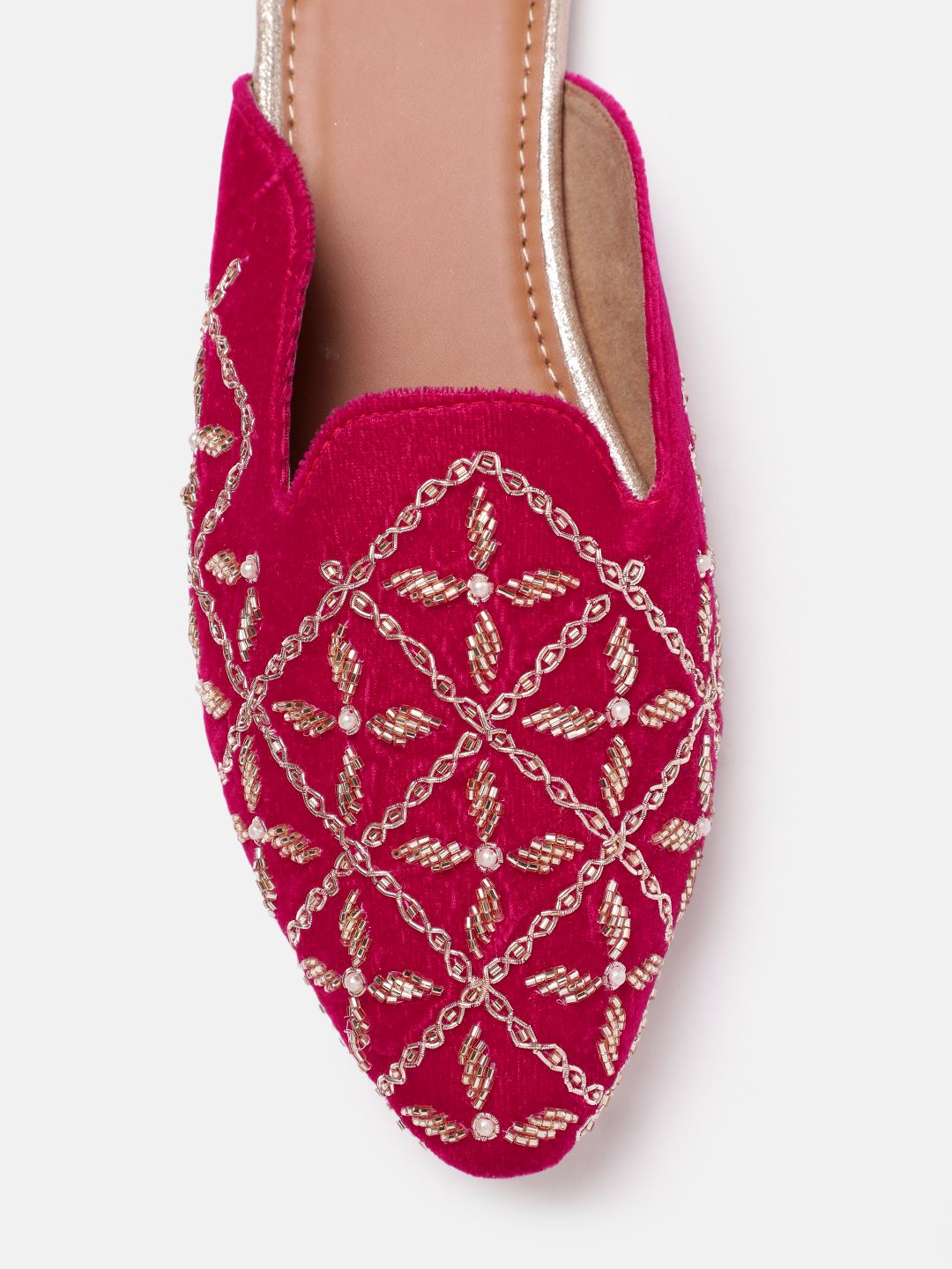 House of Pataudi Women Embellished Ethnic Mules