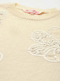 all about you Acrylic Pullover with Sequined Detail